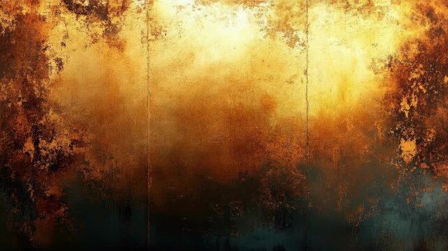 Abstract rustic texture with warm golden and dark earthy tones