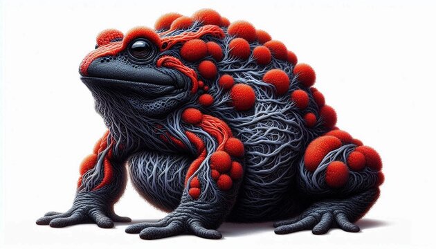 An AI generate big toad