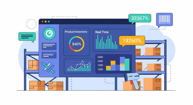Digital warehouse inventory management and tracking system