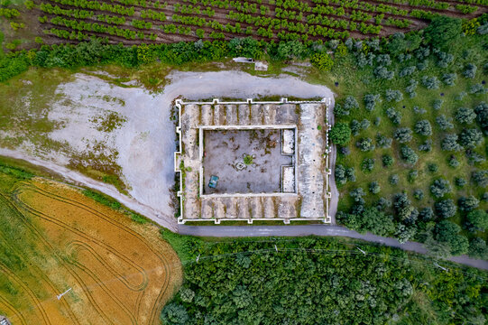 Historic Kırkg&ouml;z Han caravanserai reflecting Seljuk architectural heritage near Antalya, T&uuml;rkiye.