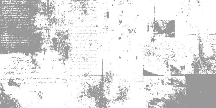 Distressed vintage handwritten document overlay with faded grey ink and textured paper background