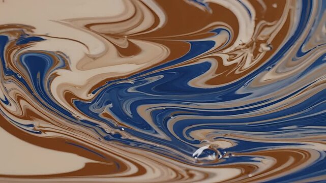Abstract Swirling Paint Fluid Motion Background.