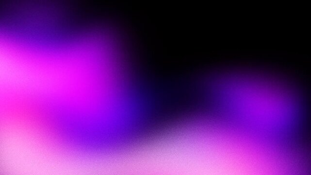 Animation abstract aesthetic wave gradient pink purple glowing looping background with grainy texture
