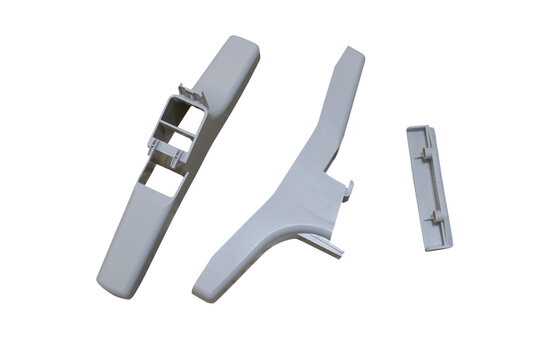 Set of plastic legs and fasteners for a heater isolated, Set of plastic legs, supports and mounting elements for a floor electric convector