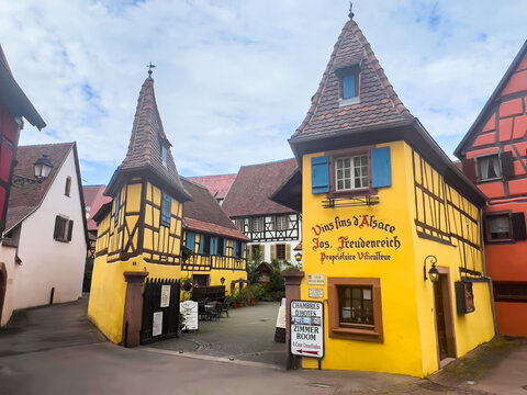 Eguisheim, France; May 7 2024: Spring in Eguisheim, France