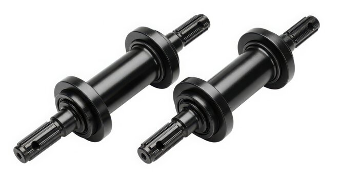 Steering rack tie rod ends with threaded ends
