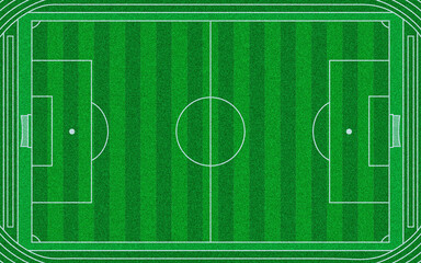 Green Soccer Field and Running Track Graphic. © Creativefab