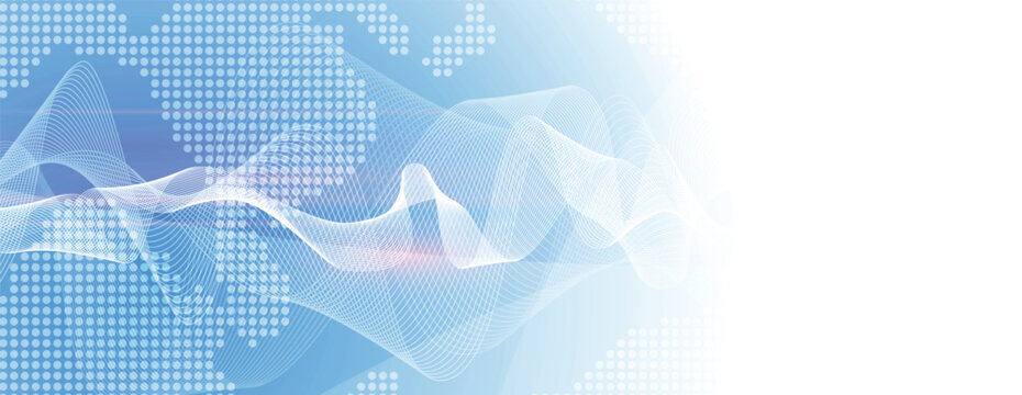 Digital cyberspace background representing big data, cloud computing, and circuit baoard