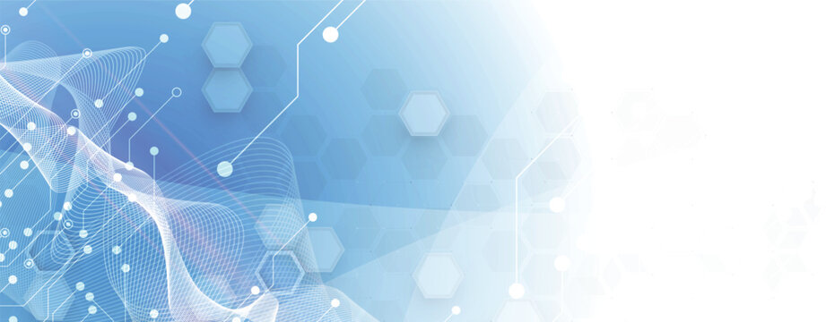 Digital cyberspace background representing big data, cloud computing, and circuit baoard