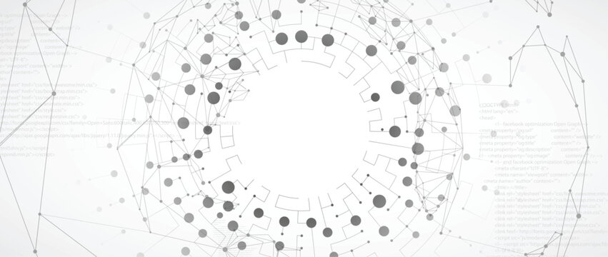 Digital cyberspace background representing big data, cloud computing, and circuit baoard