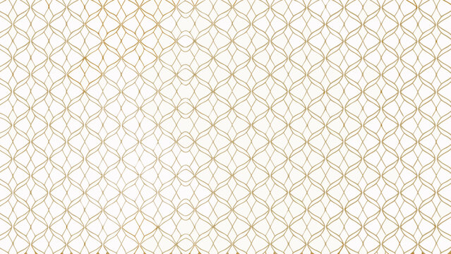 Geometric grid pattern with repeating teardrop shapes in a golden yellow color scheme design shape drop motif interlocking pale background minimalist