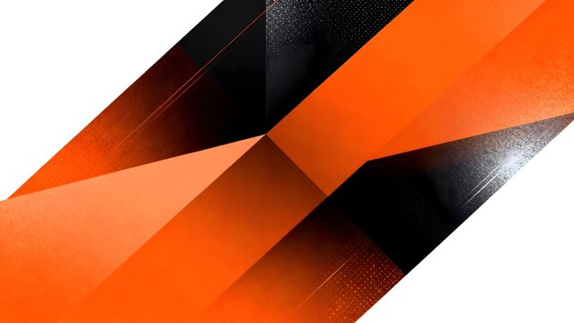 Abstract geometric pattern with orange and black