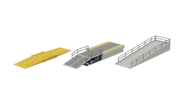 Three Different Types of Loading Ramps and Platforms