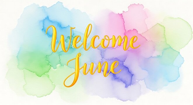 Colorful watercolor brush stroke alphabet letters.