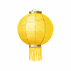 Obraz premium Lanterne décorative jaune suspendue