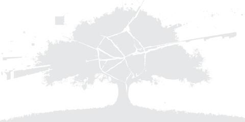 Grunge winter tree vector illustration with world map geography atlas globe design background and symbolic tree art style © Asad Shehbaz 2.0