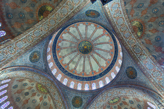 Blue Mosque Islamic architecture in Istanbul Turkey