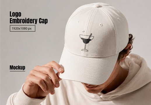 Logo Embroidery Cap Mockup