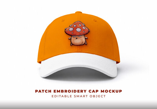 Patch Embroidery Cap Mockup