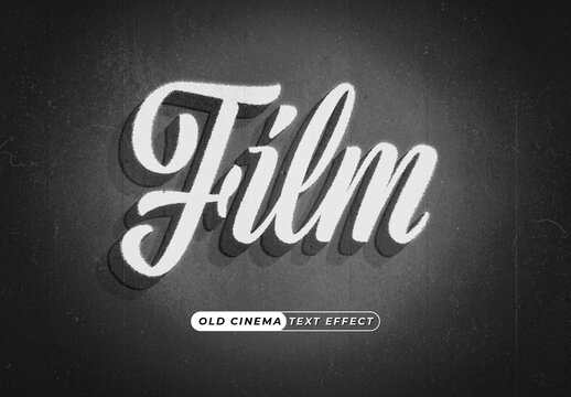 Old Cinema Text Effect