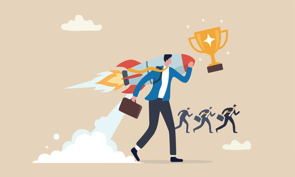 Competitiv advantage competition Big industrial rocket booster lead the way to win business competition