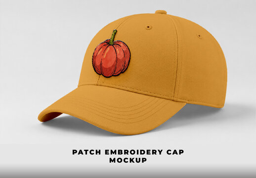 Patch Embroidery Cap Mockup