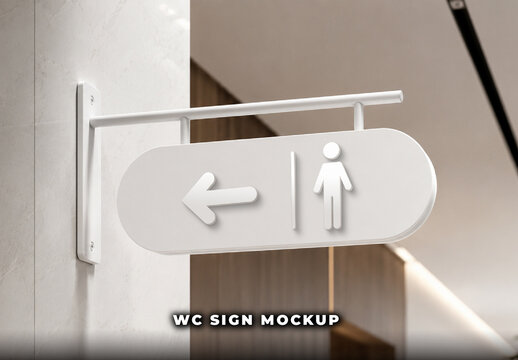 Wc Sign Mockup
