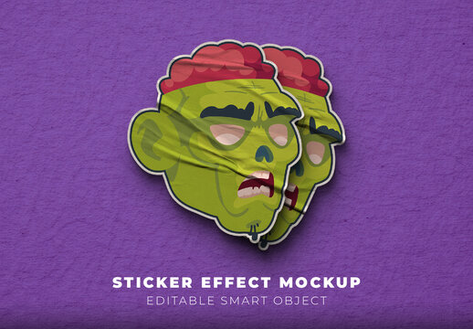 Sticker Effect Mockup
