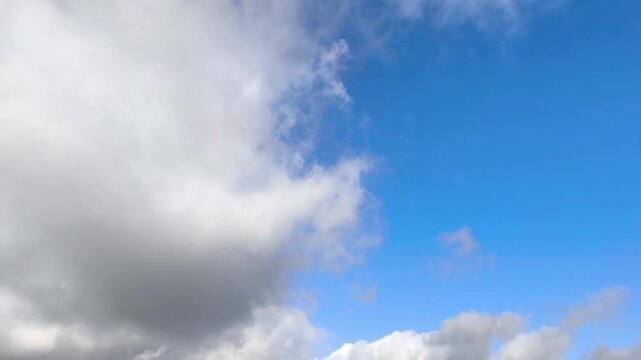 Pretty landscape of dark clouds in the sky