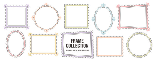 Obraz premium Painting frame beauty and gothic picture mirror with ornate oval vintage.