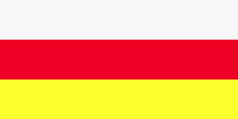 Fototapeta premium Republic of South Ossetia flag background