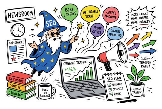 Wizard with SEO Magic Tools.