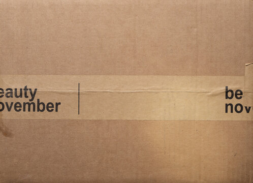 taped cardboard box texture background