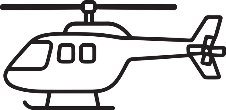 helicopter vector illustration