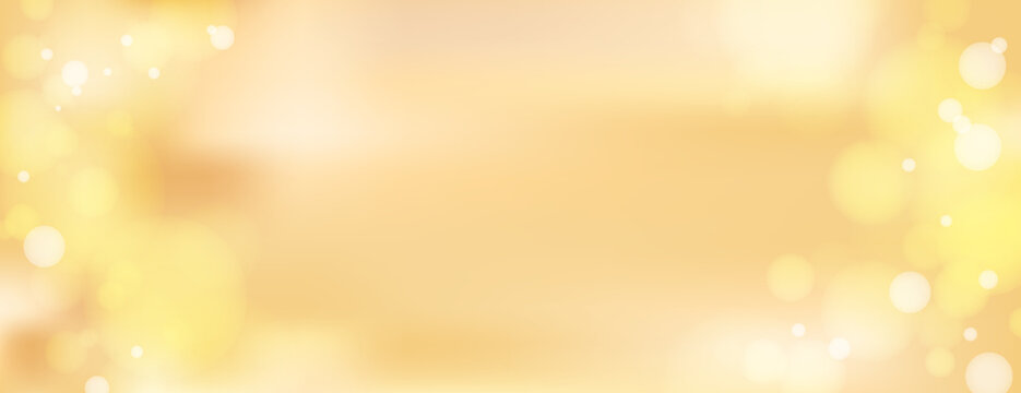 Warm golden bokeh background design