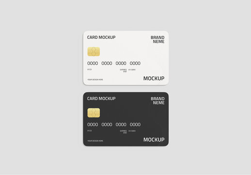 Rounded Credit Card Mockup