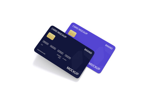 Floating Credit Card Mockup