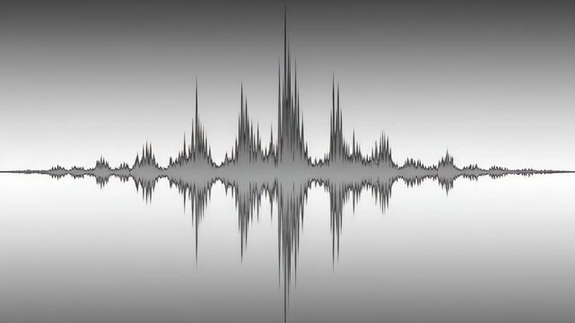 Seismic waveform displaying earthquake activity intensity