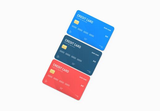 Credit Card PSD Mockup Design