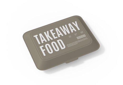 Takeaway Food Container Mockup