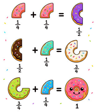 Donut Fractions Learning Math Humor