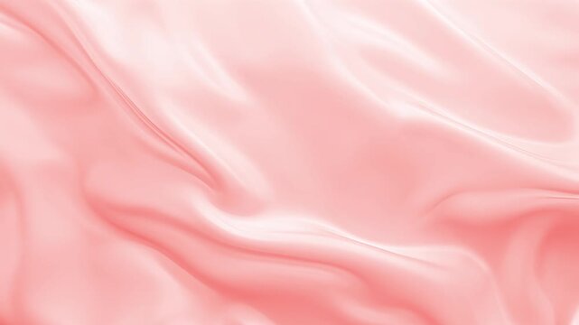 coral satin motion background, flowing silk fabric animation, abstract satin waves, liquid fabric motion background, glossy silk texture animation, coral fabric folds, elegant textile motion, satin cl