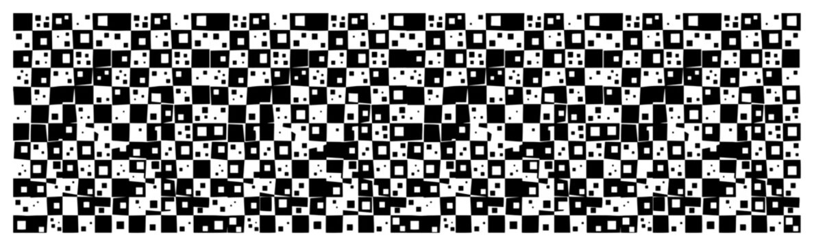 Digital grid pattern with squares and dots in a technical abstract style