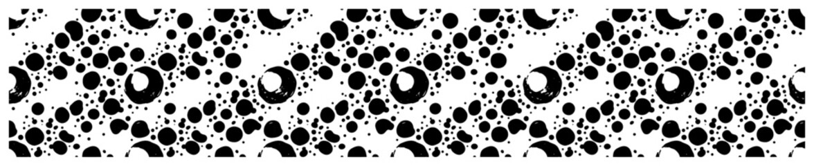 Circular bubble shapes and craters arranged in an organic abstract pattern © OnlyVector