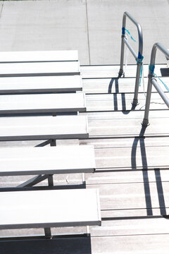 ball game bleachers copy space background, sports season
