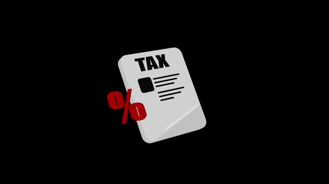 Tax animation on a alpha channel