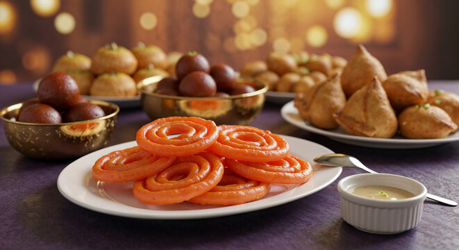 delicious orange jalebi