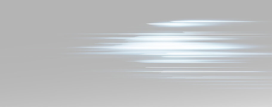 Abstract energy flow visualization with parallel glowing neon lines PNG