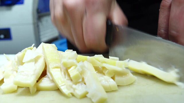 Fresh bamboo shoot Juksun Korean traditional food ingredient Damyang K-food 대한민국 한국 죽순 죽순나물 죽순재료 한국 식재료 대나무 담양 특산물 전통음식 케이푸드 식자재 봄 제철 요리 나물 무침 채소 신선한 야채 농산물 자연 친화 유기농 친환경 웰빙 건강식 다이어트 식단 영양식 로컬 푸드 전통의 