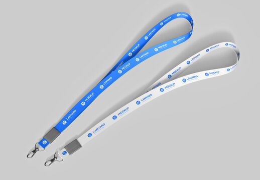 ID Card Lanyard Mockup